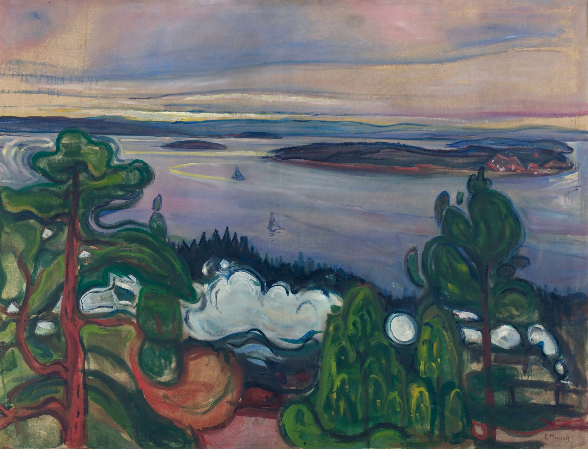 Train Smoke - by Edvard Munch