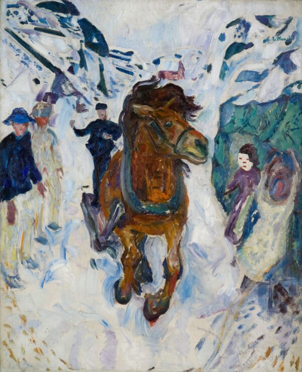 Galloping Horse - by Edvard Munch