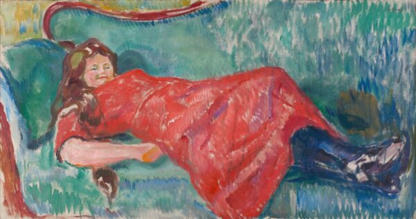 On the Sofa - by Edvard Munch