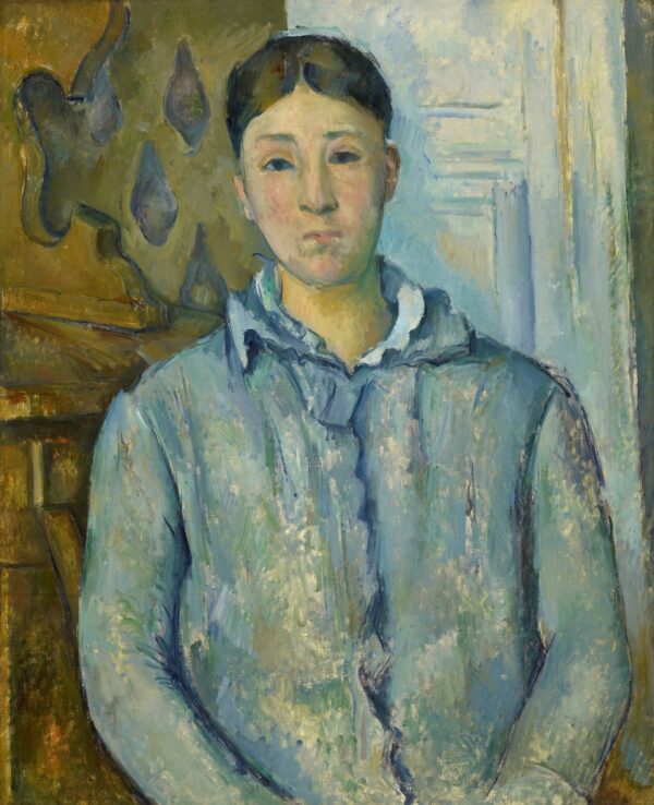 Madame Cézanne in Blue - by Paul Cézanne