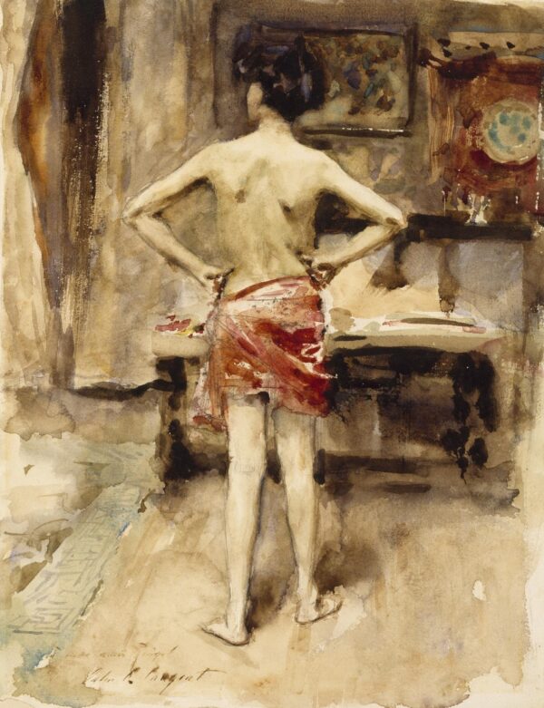 The Model - by John Singer Sargent