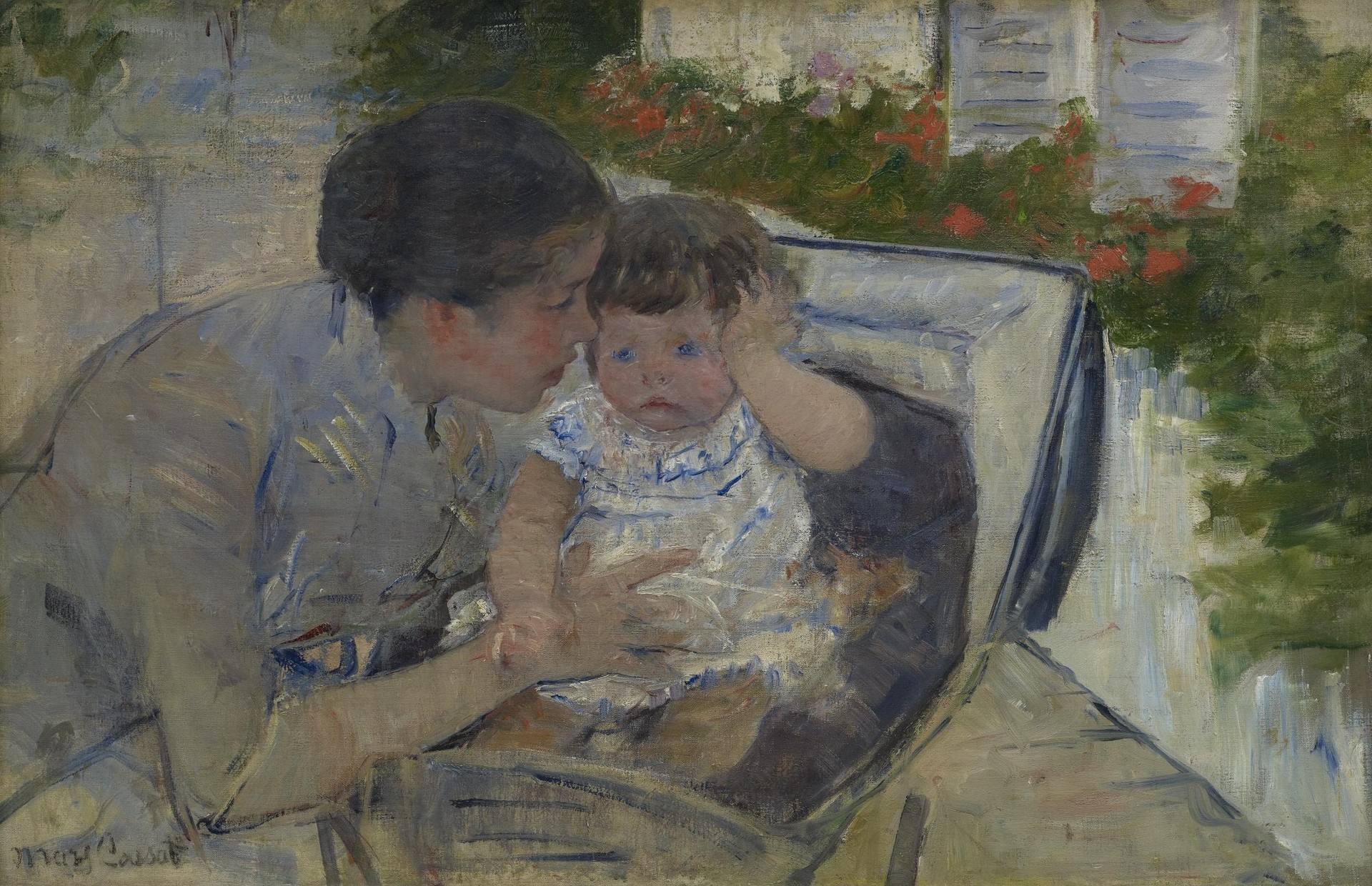 Susan Comforting the Baby - by Mary Cassatt