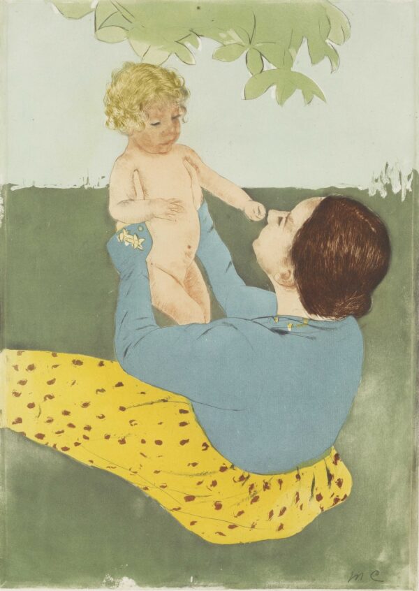 Under the Horse-Chestnut Tree - by Mary Cassatt