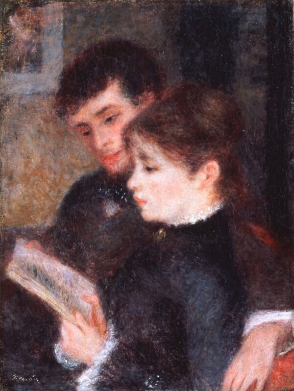 Couple Reading - by Pierre-Auguste Renoir
