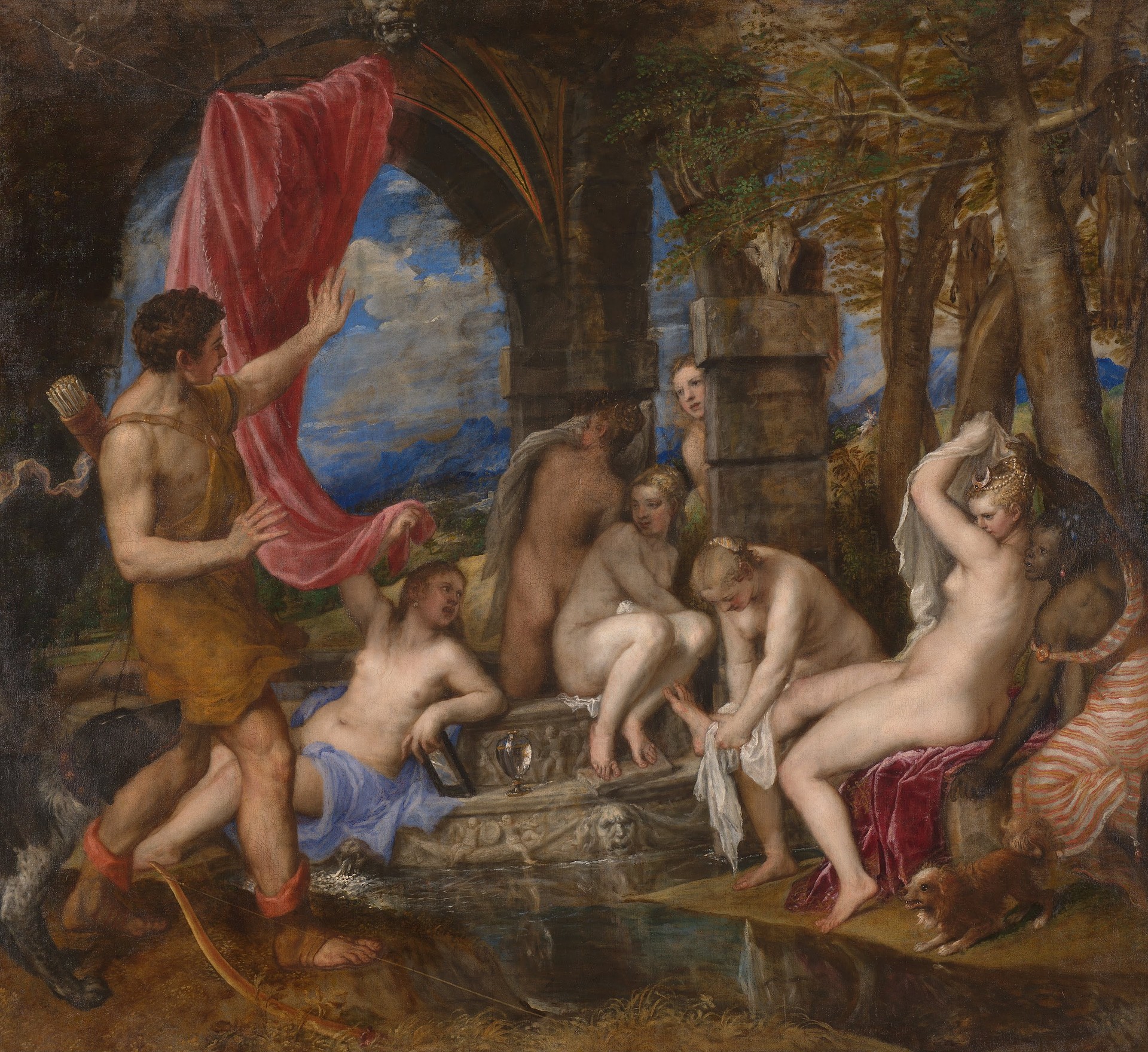 Diana and Actaeon - by Titian