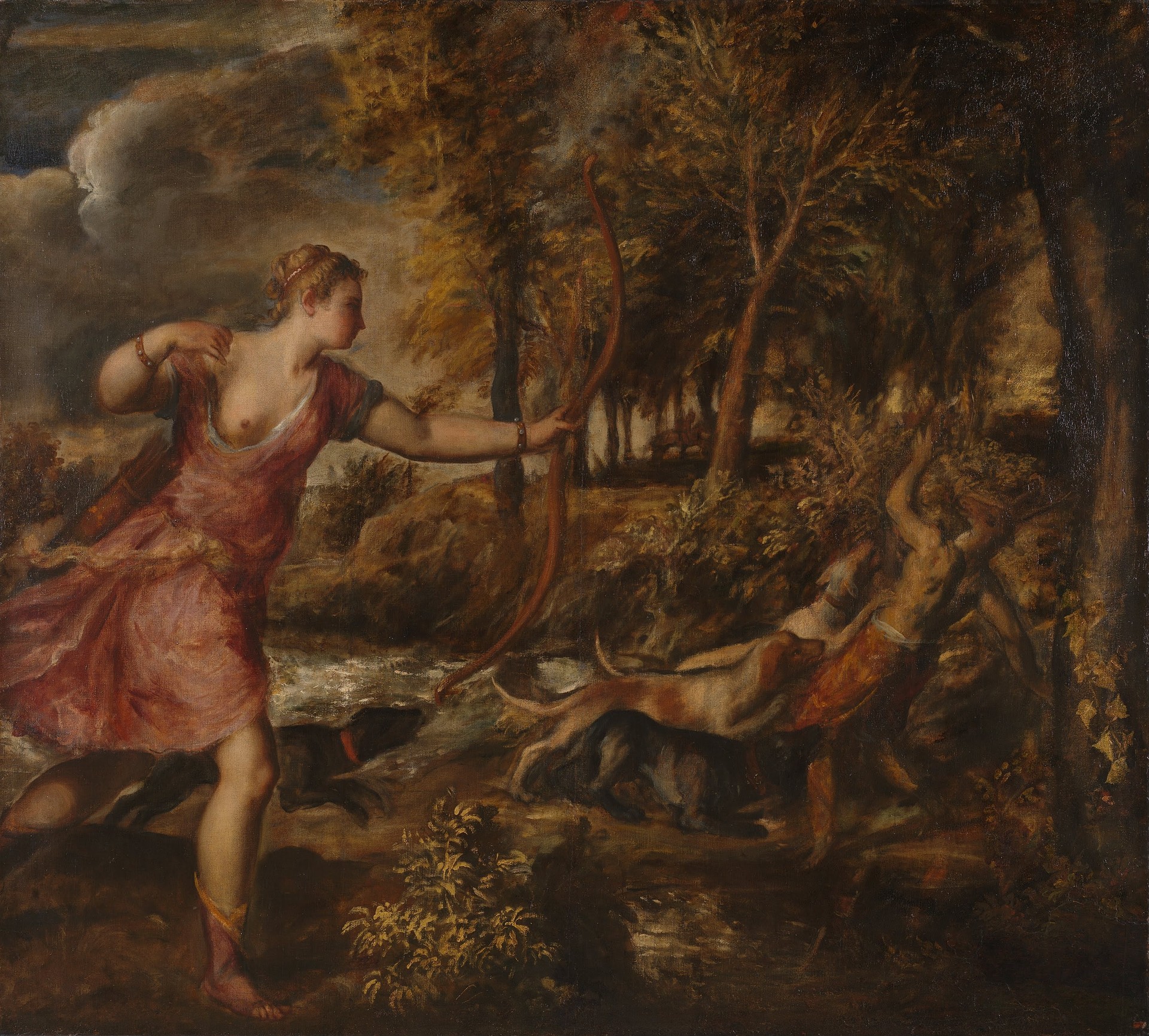 The Death of Actaeon - by Titian