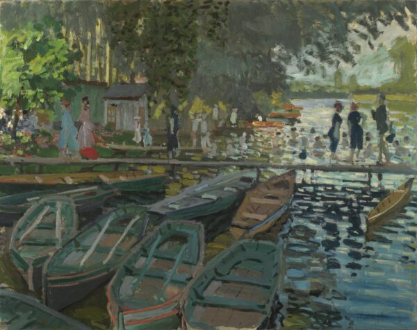 Bathers at La Grenouillère - by Claude Monet
