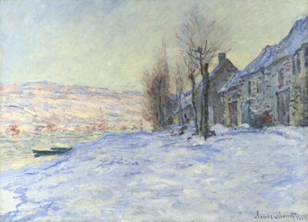 Lavacourt under Snow - by Claude Monet