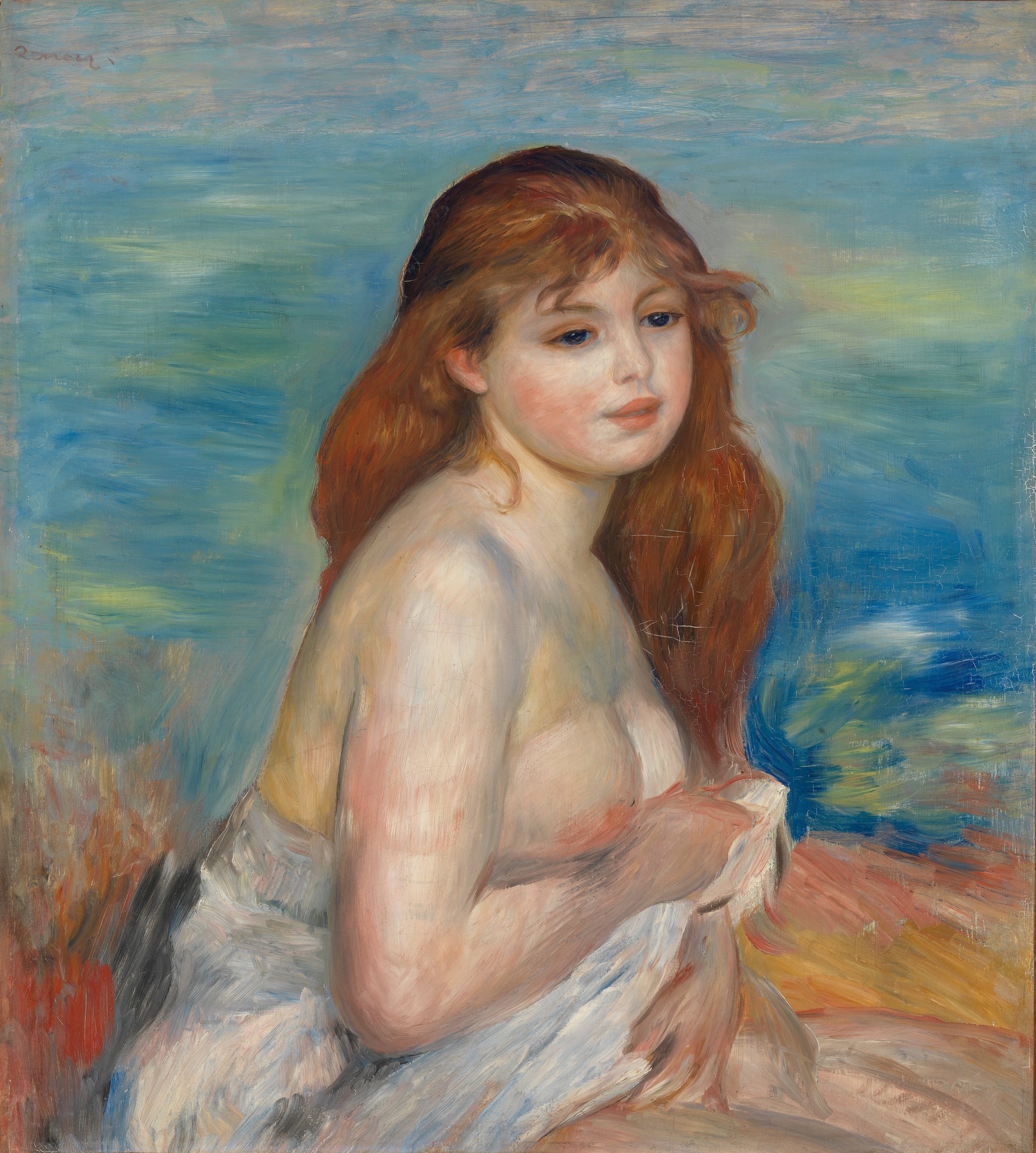 Etter badet - Pierre-Auguste Renoir