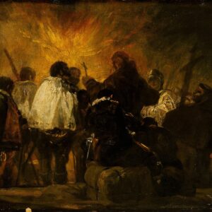 Night Scene from the Inquisition - by Francisco Goya y Lucientes