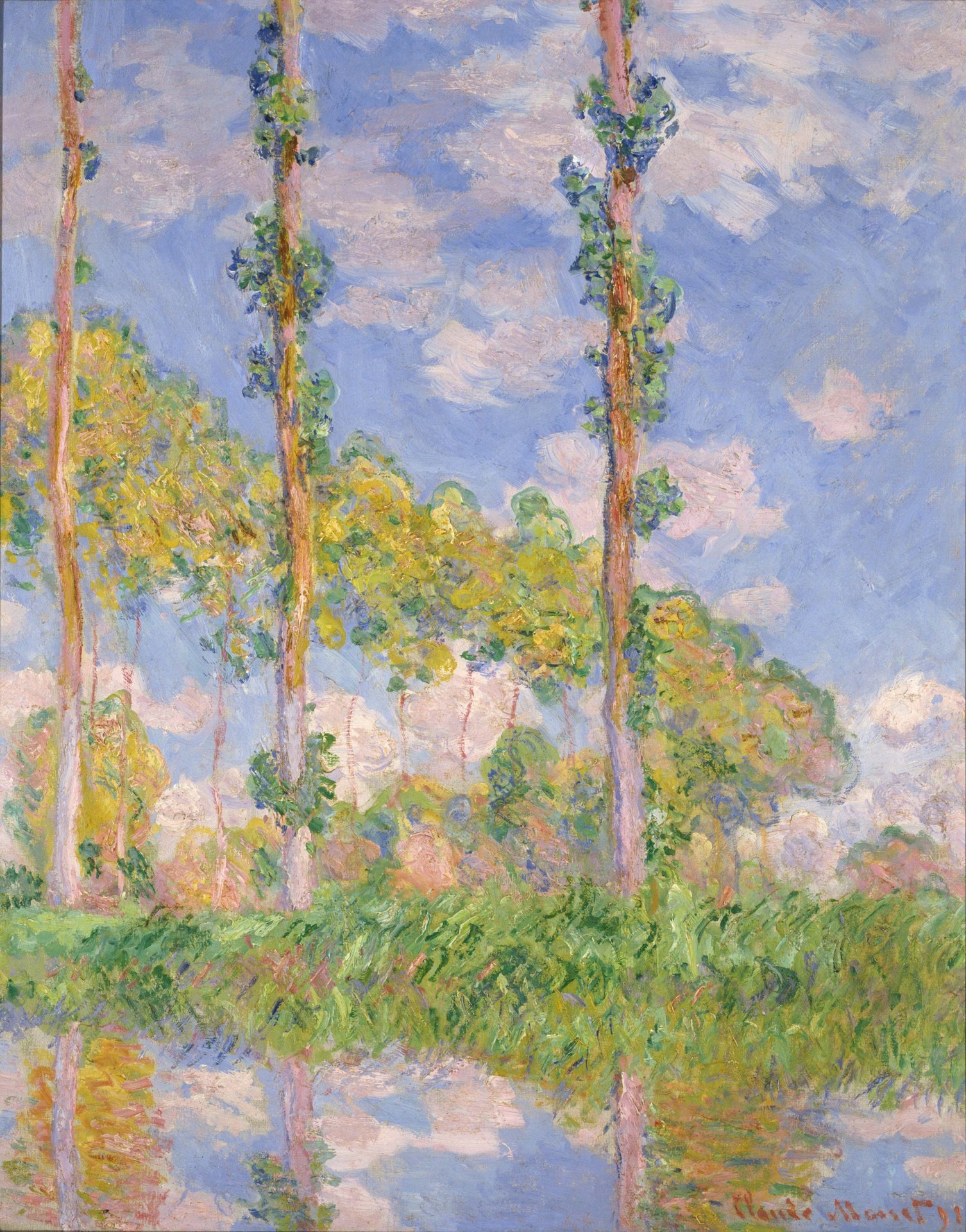 Poplars in the Sun - by Claude Monet