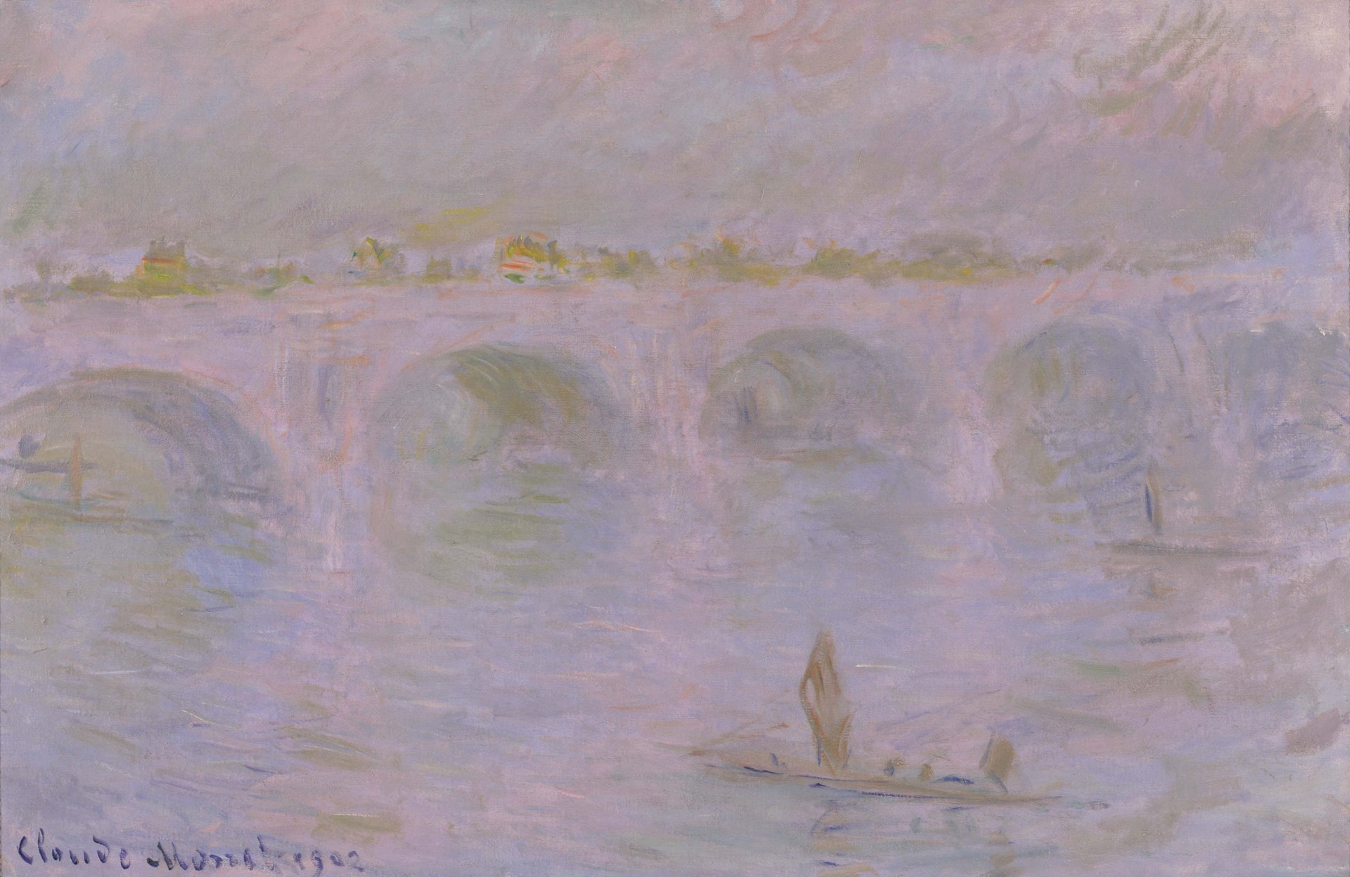 Waterloo Bridge in London - by Claude Monet