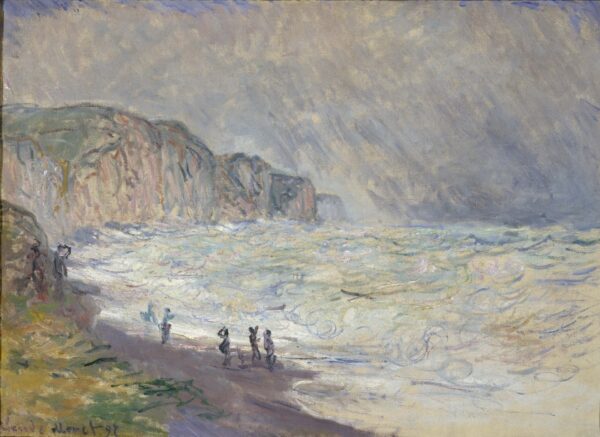 Heavy Sea at Pourville - by Claude Monet