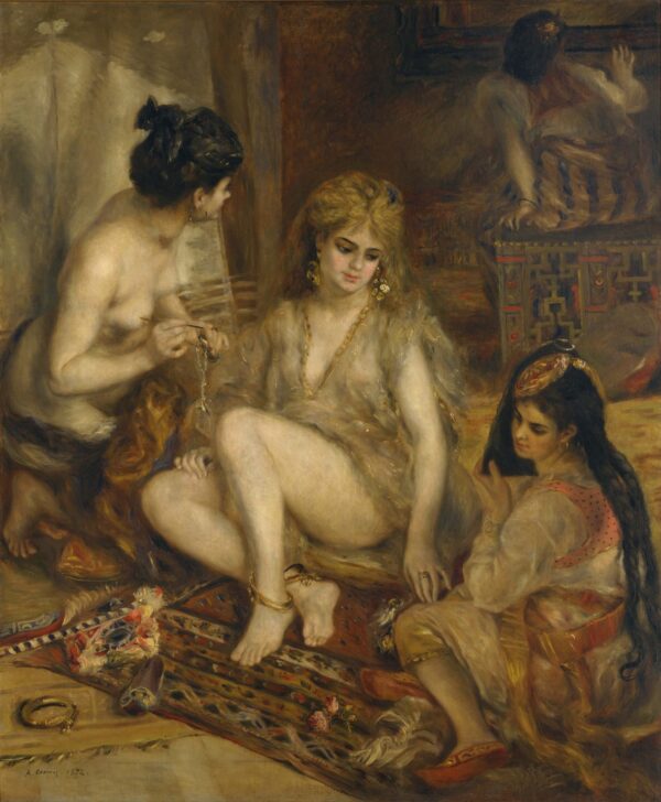 Parisiennes in Algerian Costume or Harem - by Pierre-Auguste Renoir