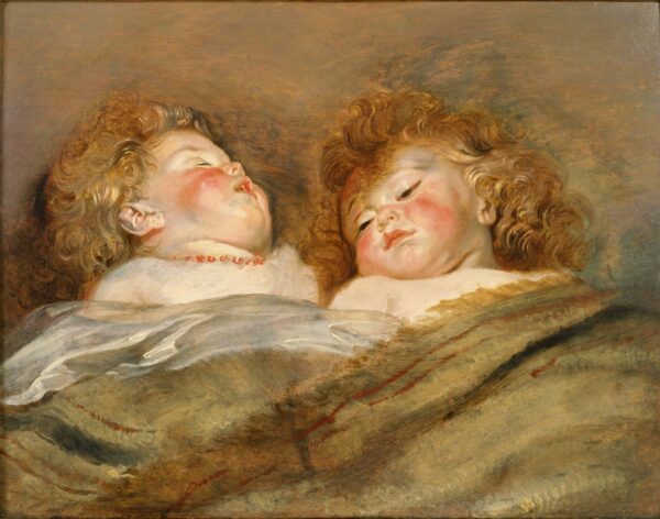 Two Sleeping Children - by Peter Paul Rubens