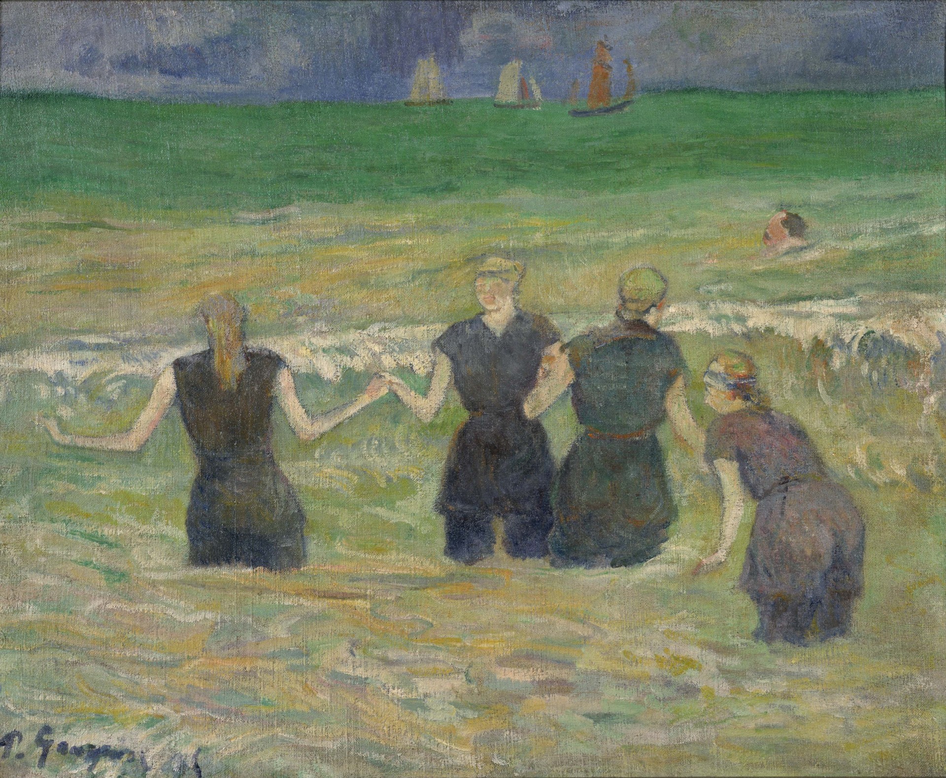 Women Bathing - by Paul Gauguin