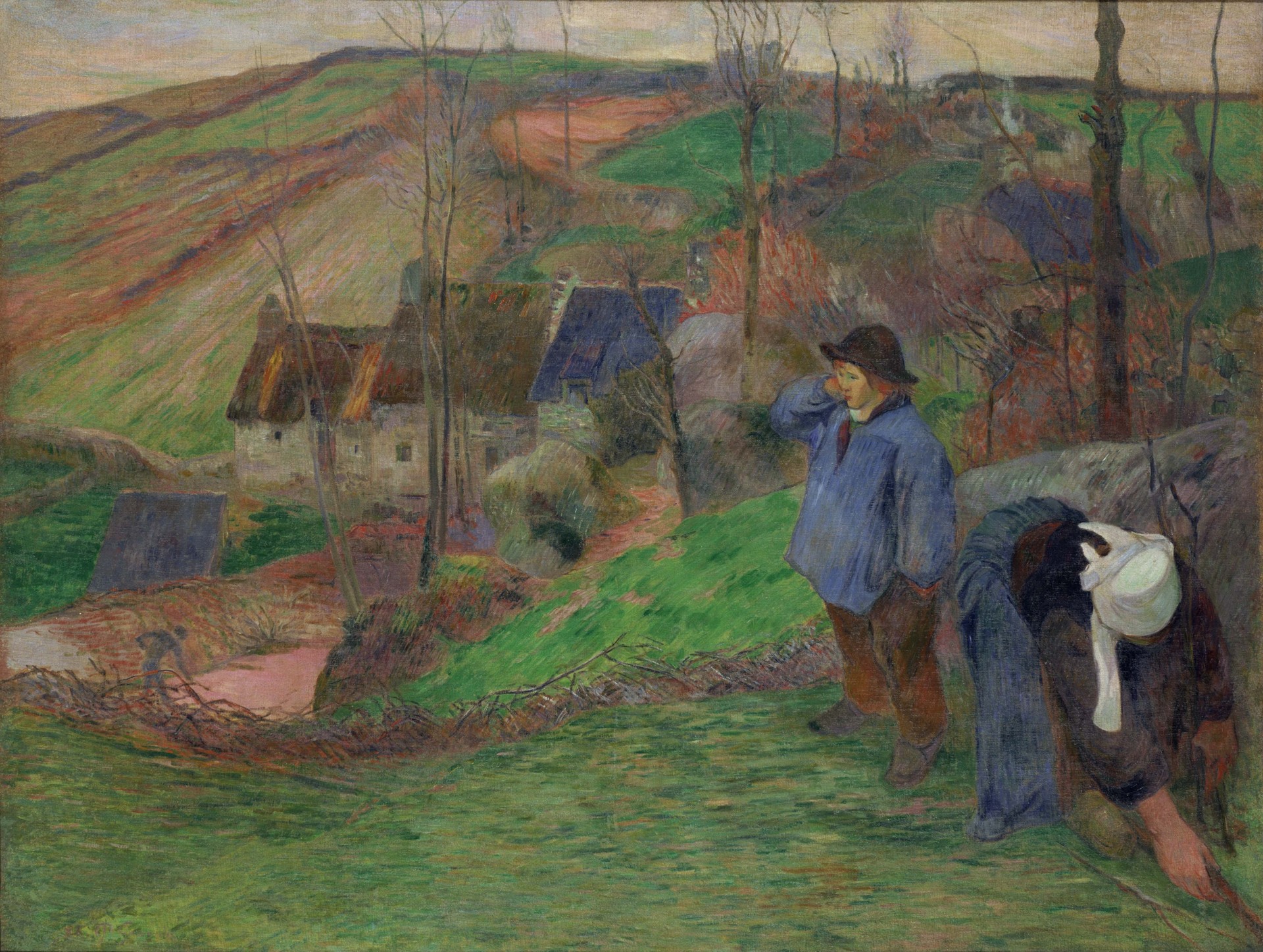 Landscape of Brittany - by Paul Gauguin