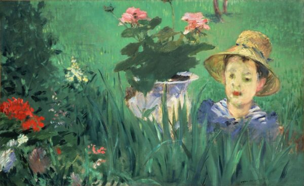Boy in Flowers (Jacques Hoschedé) - by Édouard Manet