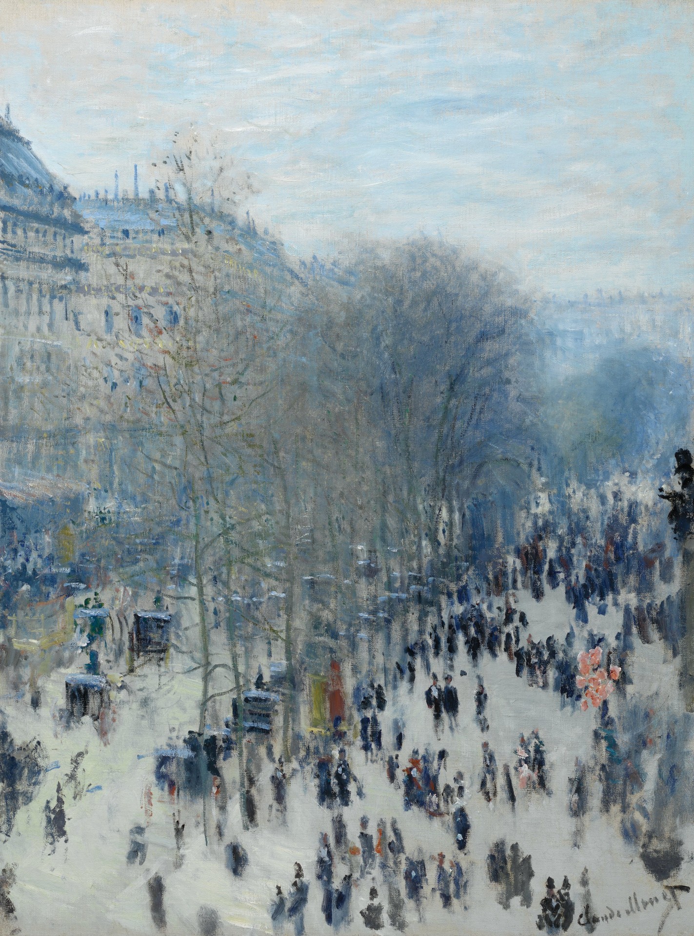 Boulevard des Capucines - by Claude Monet