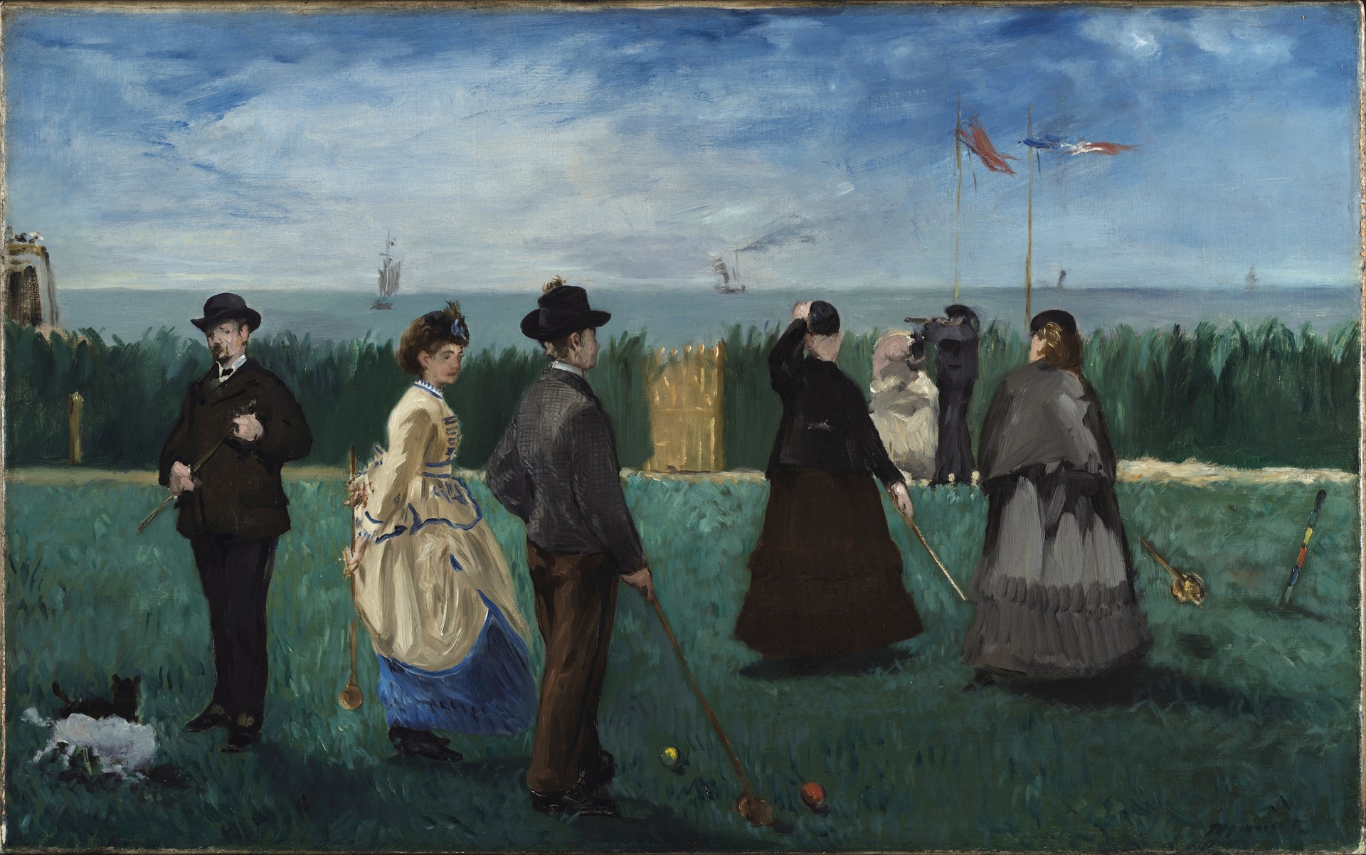 The Croquet Party (La partie de croquet) - by Édouard Manet