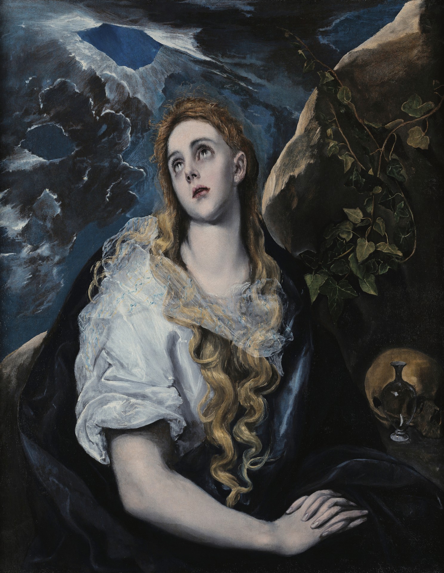 The Penitent Magdalene - by El Greco
