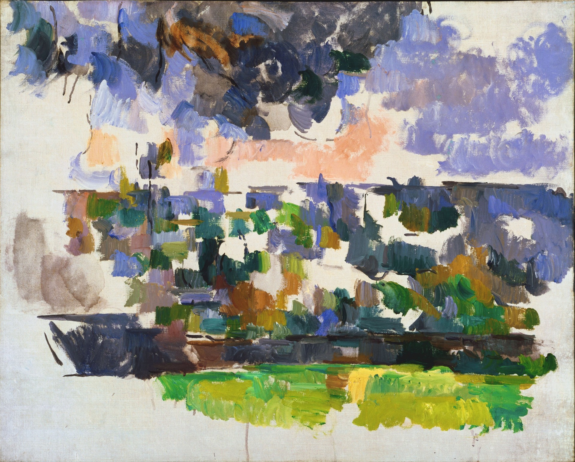 The Garden at Les Lauves (Le Jardin des Lauves) - by Paul Cézanne