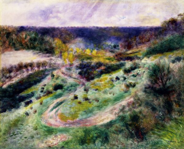 Road at Wargemont - by Pierre-Auguste Renoir