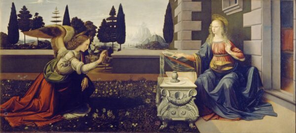 Annunciation - by Leonardo da Vinci