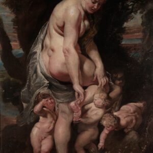 Venus Wounded - by a Thorn - by Peter Paul Rubens