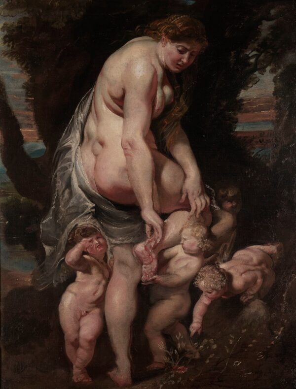 Venus Wounded - by a Thorn - by Peter Paul Rubens