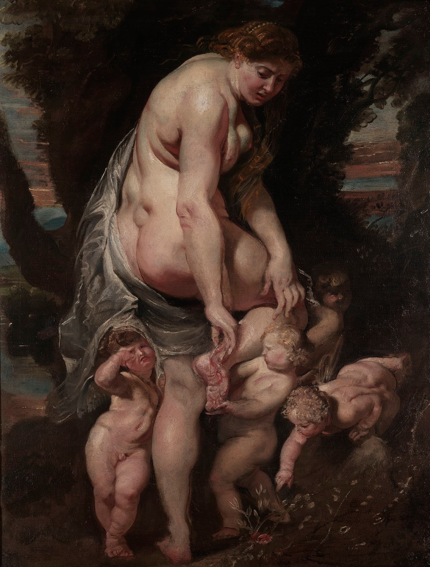 Venus Wounded - by a Thorn - by Peter Paul Rubens