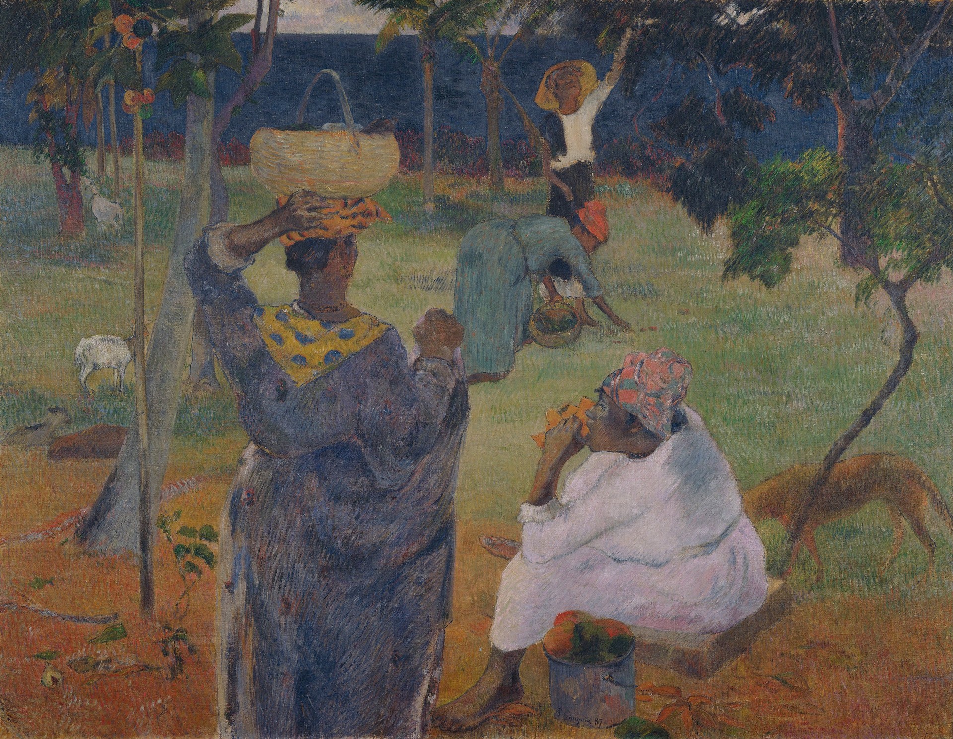The Mango Trees, Martinique - by Paul Gauguin