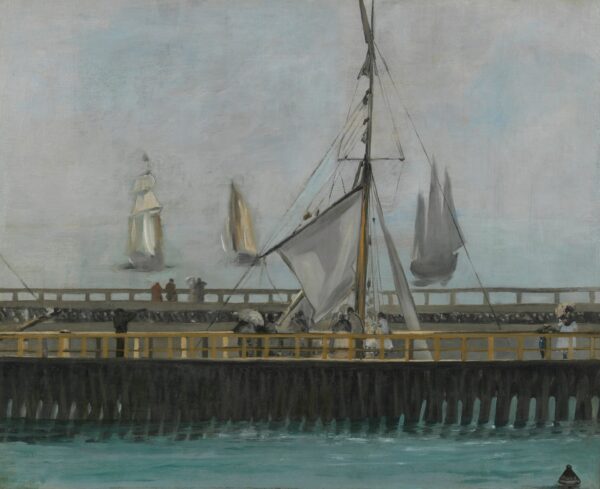The jetty of Boulogne-sur-Mer - by Édouard Manet