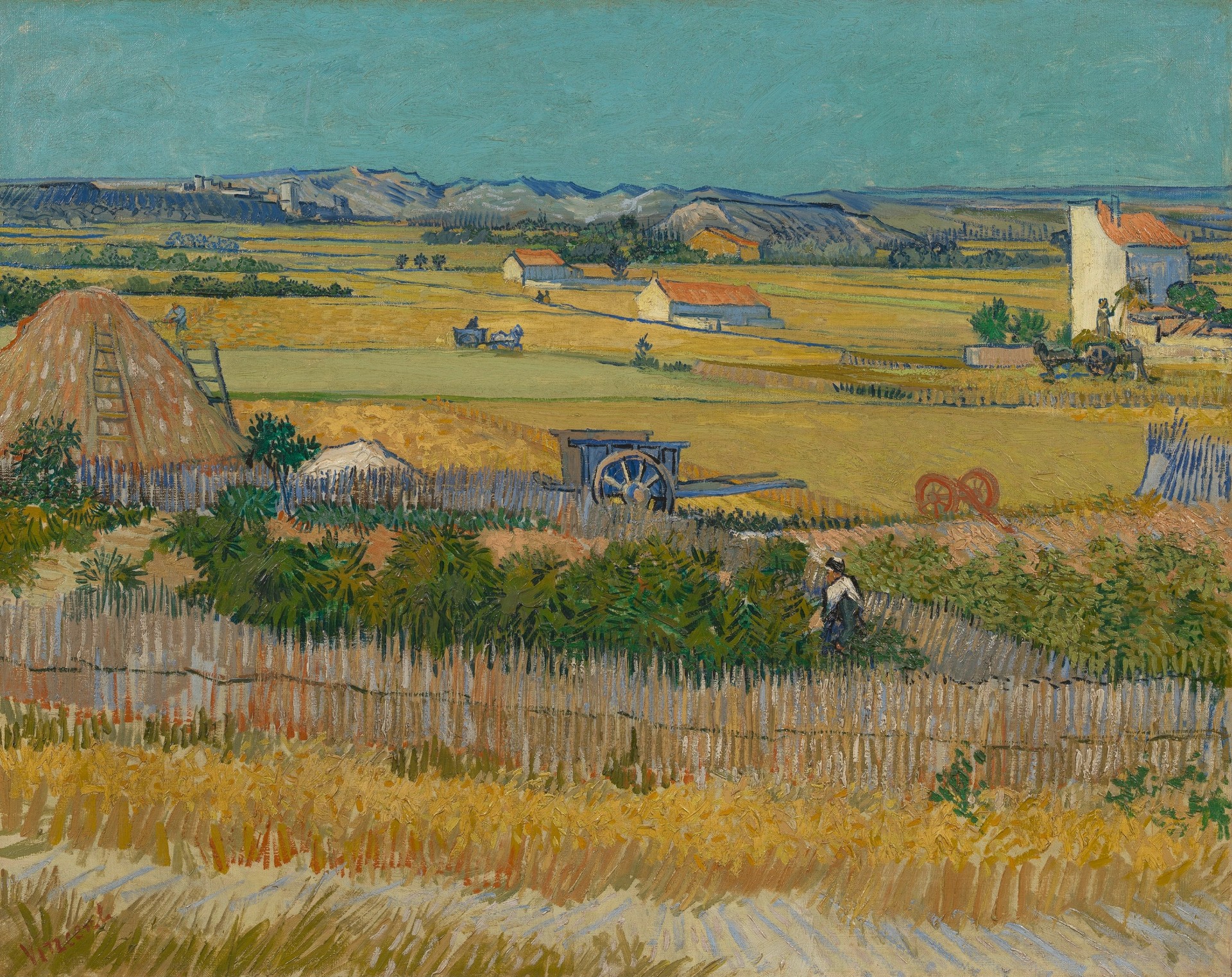 The harvest - by Vincent van Gogh