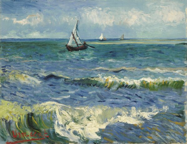 Seascape near Les Saintes-Maries-de-la-Mer - by Vincent van Gogh