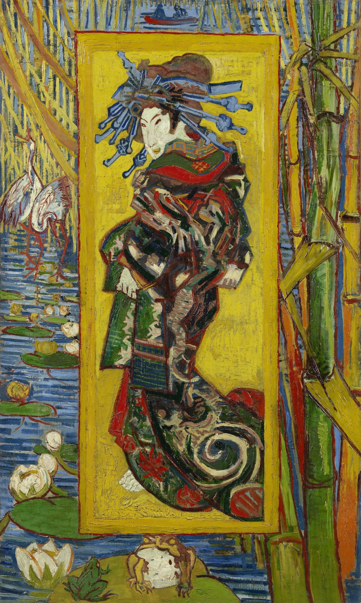 Courtesan: after Eisen - by Vincent van Gogh