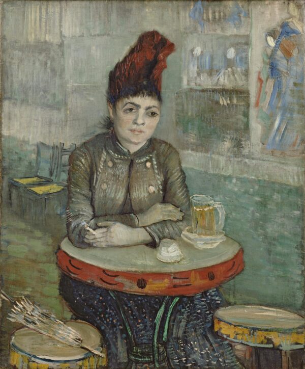 In the café: Agostina Segatori in Le Tambourin - by Vincent van Gogh