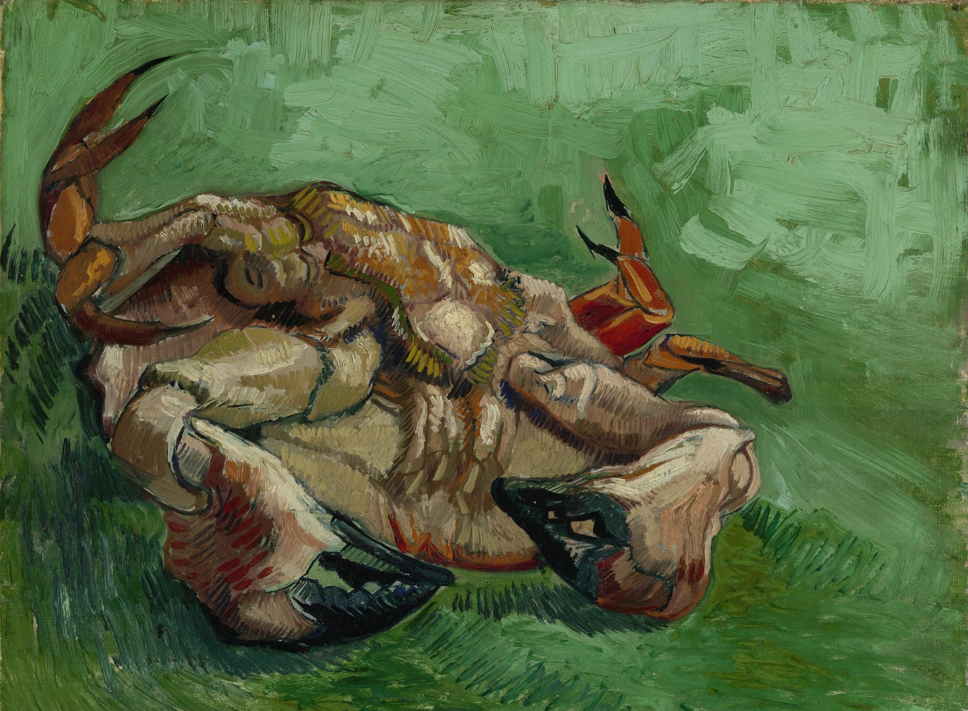 A Crab on Its Back - by Vincent van Gogh