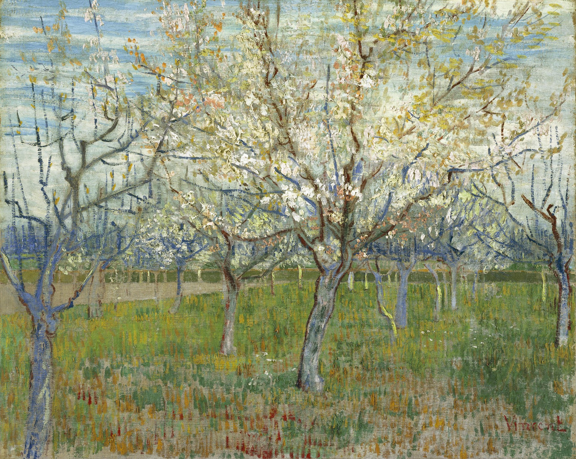 The Pink Orchard - by Vincent van Gogh