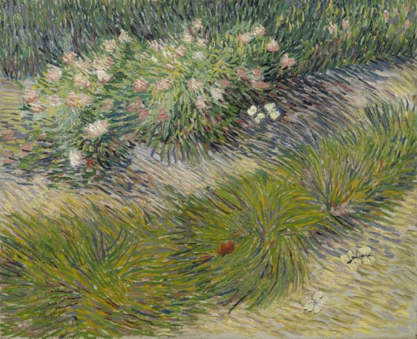 Grass and Butterflies - by Vincent van Gogh