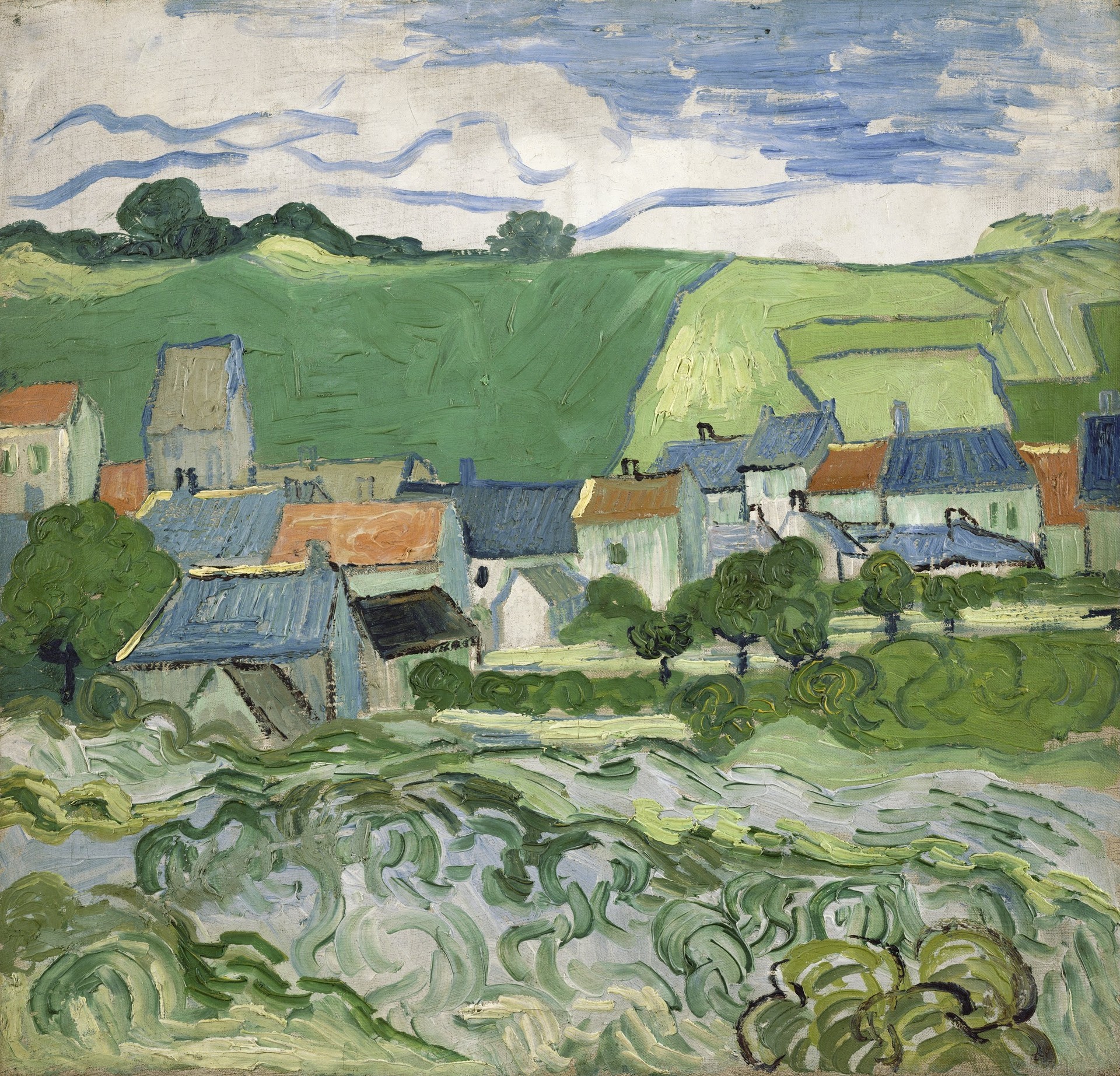 View of Auvers - by Vincent van Gogh