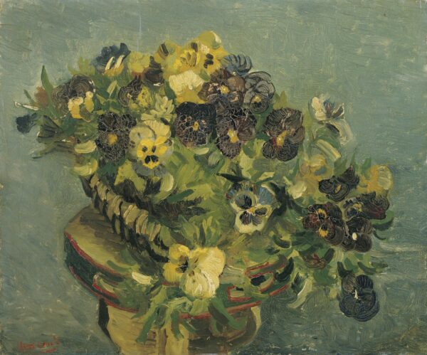 Basket of Pansies - by Vincent van Gogh