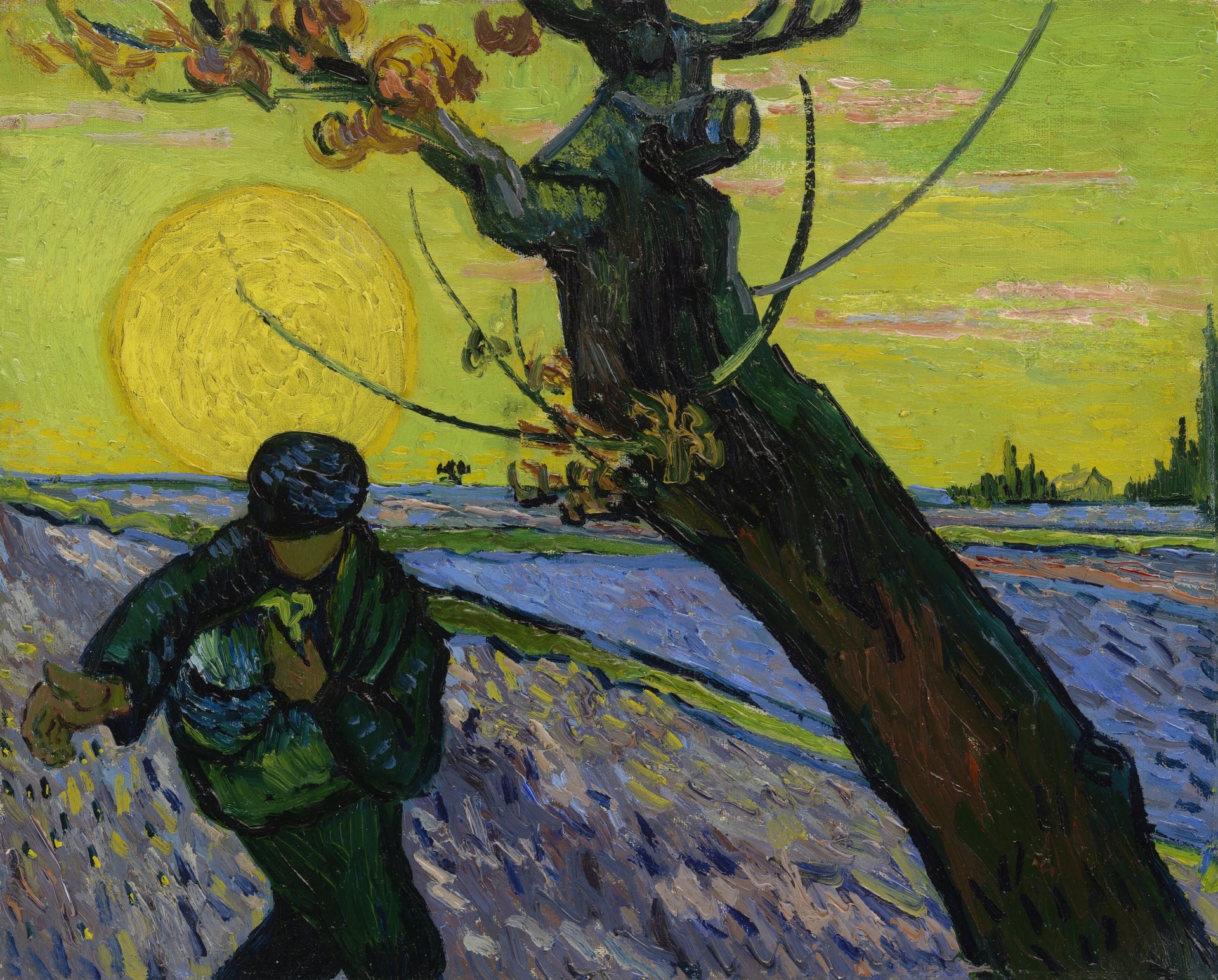 The sower - by Vincent van Gogh