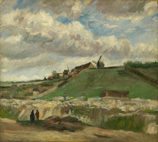 The hill of Montmartre with stone quarry - by Vincent van Gogh