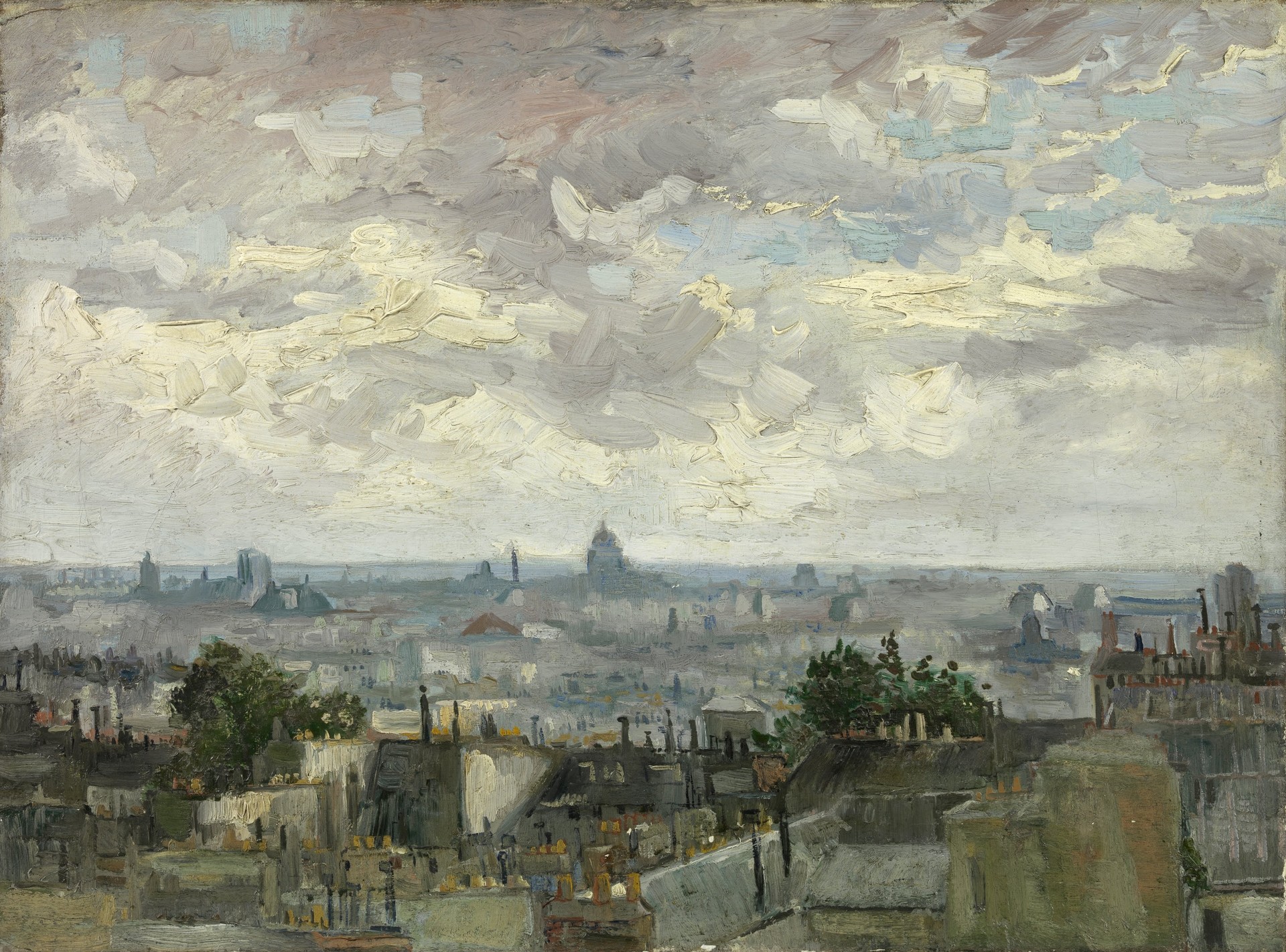 View of Paris - by Vincent van Gogh