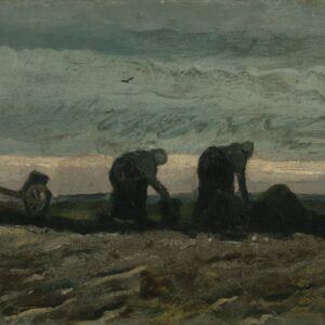 Two Women on the Peat Moor - by Vincent van Gogh