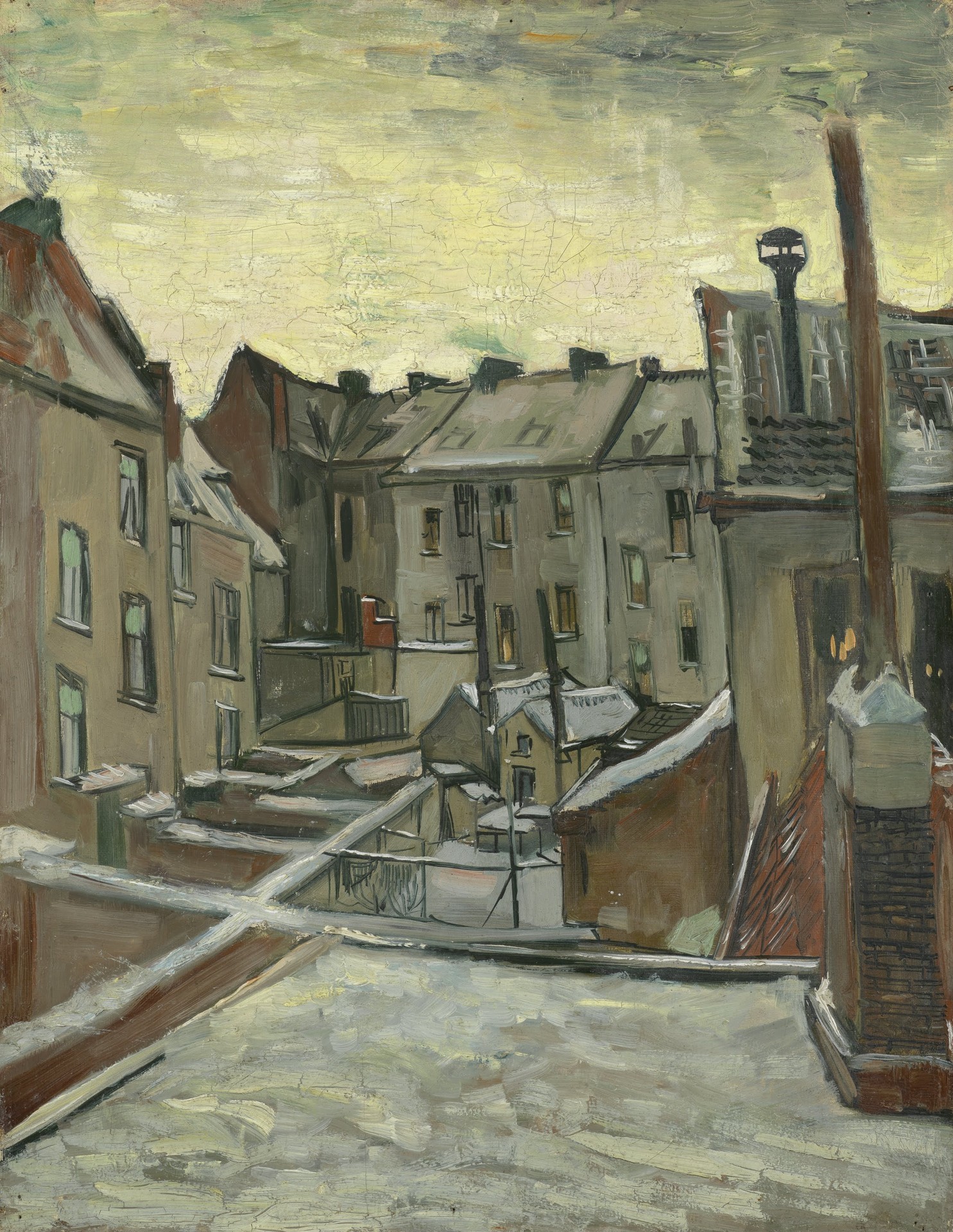 Houses Seen from the Back - by Vincent van Gogh