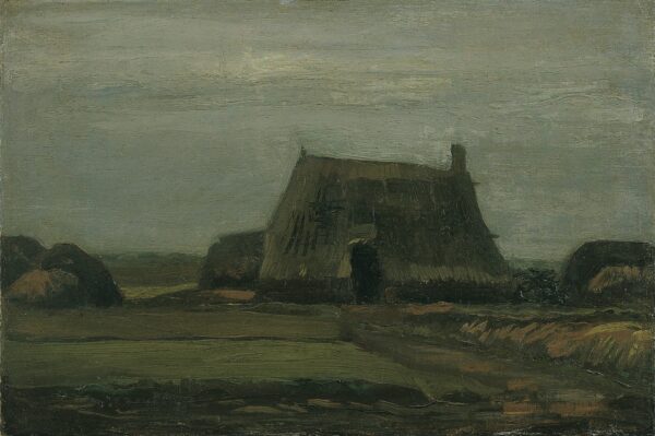 Farm with Stacks of Peat - Vincent van Gogh