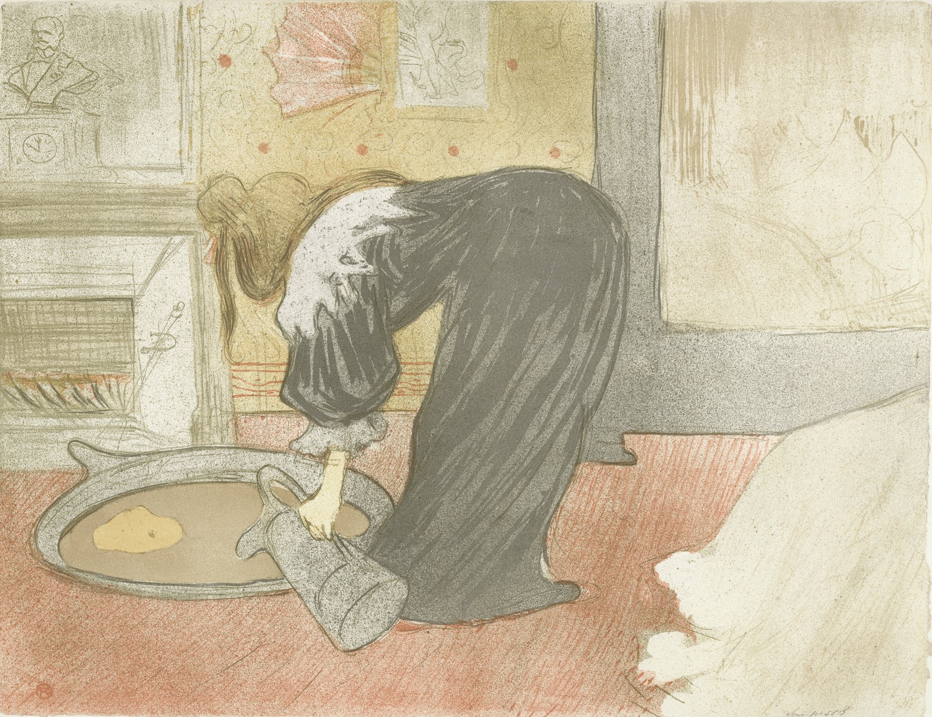 Woman with a Bathtub, the Bathtub - by Henri de Toulouse-Lautrec