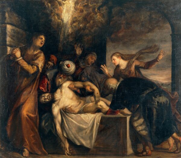 The Placing of Christ in the Sepulchre - by Titian